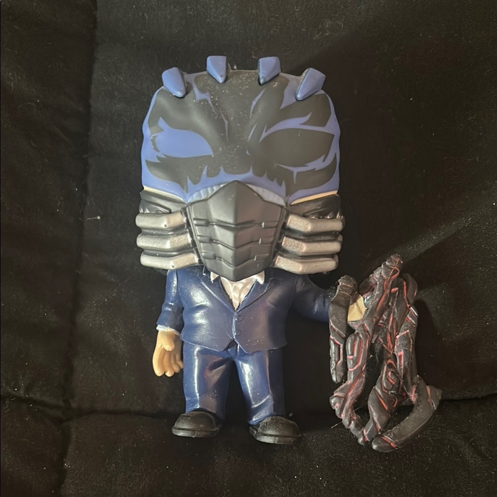 Anime Action Figure in Blue Suit with Mask